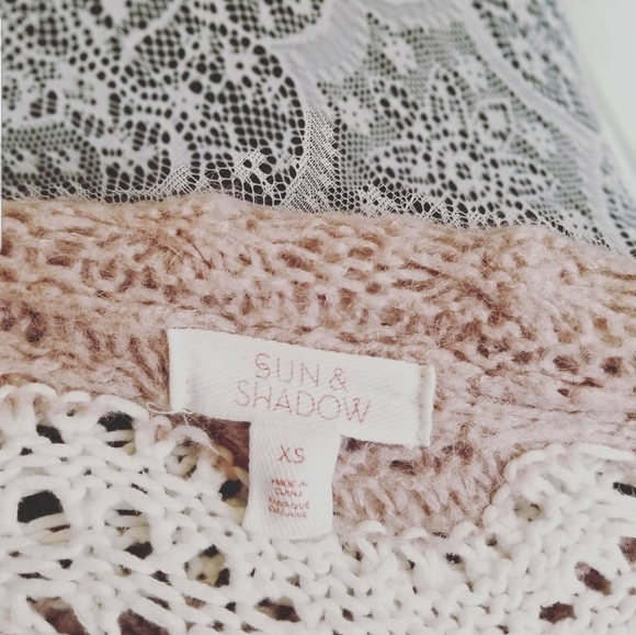 Nordstrom's White taupe stripe sweater - Picture 5 of 5